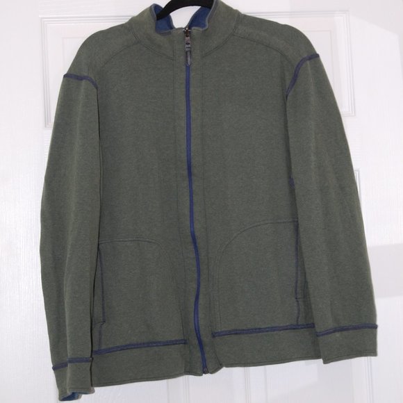 Green/Blue Reversible ZIpper Jacket No Tags - Picture 1 of 13
